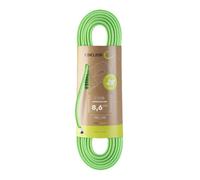 EDELRID Siskin Eco Dry - Cuerda de Escalada Unisex para Adultos, 8,6 mm, Color Verde neón, 80 m