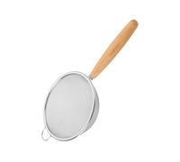 Edelstahl-Mesh-Sieb - Kleines Sieb für die Küche mit Holzgriff | Siebsieb Küchensiebe Ölfilter | Aus Edelstahl 304 Maschensieb Küchenutensilien für Mehl Tee Pasta Reis Frittieren