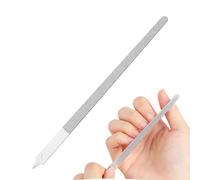 Edelstahl Nagelfeile - 7.87 Inches Maniküre Pediküre Werkzeug | Doppelseitige Polier Feile - Langlebiges Edelstahl Design Für Glatte Nägel Im Salon Zuhause Sowie Unterwegs Auf Reisen