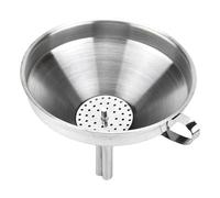 Edelstahltrichter - Lebensmittelgeeigneter Küchentrichter Mit Herausnehmbarem Filter | Zum Umfüllen Von Öl, Saft, Wein, Mehl, Zucker, Pulver, Küchenhelfer, Kochen, Backen, Getränkezubereitung