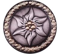 Edelweiss Broche Vintage German WWII Military Flower Brooch en todos los departamentos Esmalte Pins Insignia Metal para Chaquetas Denim Jeans Accesorios