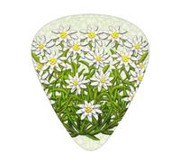 Edelweiss, flores de montaña suizas,12 púas de guitarra, 3 grosores diferentes para guitarra acústica, bajo y ukelele