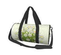 Edelweiss Flores de montaña suizas, Bolsa de Viaje de Gran Capacidad, Bolso Redondo, Bolsa de Viaje Deportiva, Bolsa de Mano, Bolsa de Fitness