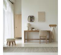 Eden - Escritorio de madera de roble macizo de 160 cm H 74 x B 160 x T 60 cm