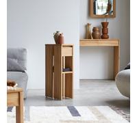 Eden - Mesa auxiliar de teca maciza H 70 x B 20 x T 35 cm