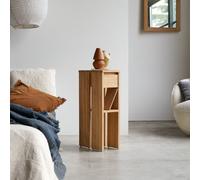 Eden - Mesita de noche de teca maciza H 70 x B 20 x T 35 cm