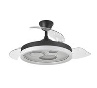 Eden pulse Ventilador DC 72W 6120lm 3 aspas, 3 colores, con control remoto, temporizador y memoria, ideal para refrescar y climatizar espacios.