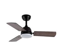 Eden pulse Ventilador DC de 20W, 3 aspas, 6 velocidades, 3000K, 4000K, 6500K, 2350 lm, control remoto, memoria y temporizador, ideal para climatización.