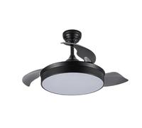 Eden pulse Ventilador DC de 72W, 7200lm, 6 velocidades, 3000-4000-6000K, control remoto, temporizador y memoria para climatización eficiente y confort.
