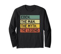 Eden The Man The Myth The Legend Cita Personalizada Divertida Manga Larga