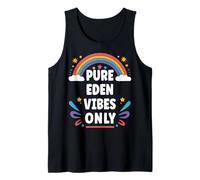 Eden Vibes Only Cute Retro Girls Eden Name Camiseta sin Mangas