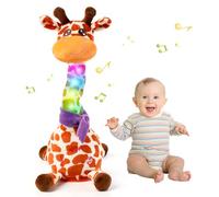 Edencomer Doudou Girafe parlante, jouet de Girafe qui Chante, Dialogue, contrôle du Volume, Girafe parlante, Cadeau d'anniversaire pour Enfants, garçons et Filles