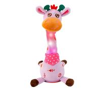 Edencomer Doudou Girafe parlante, jouet de Girafe qui Chante, Dialogue, contrôle du Volume, Girafe parlante, Cadeau d'anniversaire pour Enfants, garçons et Filles