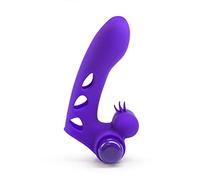 PRETTY LOVE Orlando Funda De Dedo Vibrador Morado - Diseño Ergonómico Para Placer Personalizado