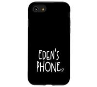Eden's Phone Eden Nombre Personalizado Blanco Negro Carcasa para iPhone SE (2020) / 7 / 8