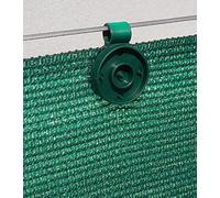 edenvista Clips de fijación, con protección antirrayos UV, para Lona separadora de 90 a 350 g/m2 | Bolsa de 20 Piezas, Color Verde.