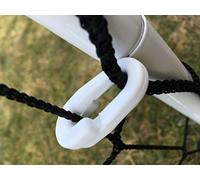 edenvista Clips de Fijación, Tipo maillón para Redes Deportivas | con Protección Anti UV, Bolsa de 300 Piezas, Color Blanco.