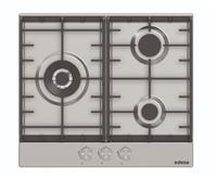 Edesa EGG-6031 TI TR CI B - Placa de Gas Butano 60Cm 3 Fuegos 9 Niveles de Potencia Inox