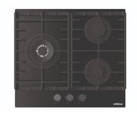 Edesa EGG-6031 TI TR CI N - Placa de Gas Natural 60Cm 3 Fuegos 9 Niveles de Potencia Negra