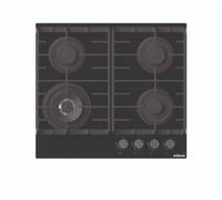 Edesa EGG-6041 TI TR CI N - Placa de Gas Natural 60Cm 4 Fuegos Autoencendido Negra