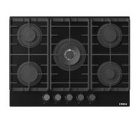 Edesa EGG-7551 TI TR CI N - PLaca de Gas Natural 70Cm 5 Fuegos Autoencendido Negra