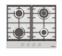Edesa EGX-6041 TI TR CI N - Placa de Gas Natural 58Cm 4 Fuegos Autoencendido Inox