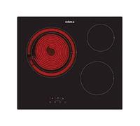 Edesa EVT6328R Vitrocerámica 3 Zonas 60cm Negro