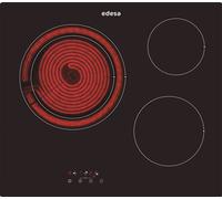 Edesa EVT-6328 RA - Encimera Vitrocerámica 3 Zonas Borde Redondeado