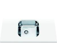 Edesa | Fregadero Bajo Encimera | Modelo FUJI BE 34x40 1C | 1 Cubeta Cuadrada | Fregadero de Cocina 18 cm | Ancho de 45 cm | Acabado en Acero Inoxidable