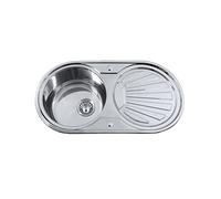 Fregadero Edesa K2 SE 84 1C1E Reversible Lavabo sobre-encimera 840x440 mm