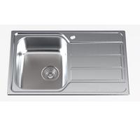 Edesa VELETA SE 86 1C1E ED - Fregadero Sobre Encimera Escurridor a la Derecha Mueble de 45 Cm