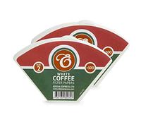 EDESIA ESPRESS - 200 Filtros de Café Cónicos de Papel - Filtro de Café N°2 para Cafetera Manual, Método Pour-Over y Preparación Suave - Tamaño 2 Blanco