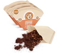 EDESIA ESPRESS - 300 Filtros de Café Cónicos de Papel - Filtro de Café N°2 para Cafetera Manual, Método Pour-Over y Preparación Suave - Tamaño 2 Marrón