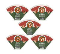 EDESIA ESPRESS - 500 Filtros de Café Cónicos de Papel - Filtro de Café N°4 para Cafetera Manual, Método Pour-Over y Preparación Suave - Tamaño 4 Blanco