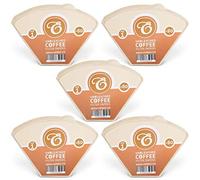 EDESIA ESPRESS - Pack de 400 filtros de papel para café - Forma de cono - Sin blanquear - Marrón - Tamaño 1