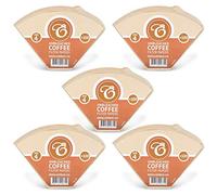 EDESIA ESPRESS - Pack de 500 filtros de papel para café - Forma de cono - Sin blanquear - Marrón - Tamaño 4