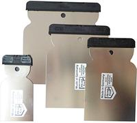 EDESTHAL Juego de 4 espátulas profesionales de acero inoxidable flexibles con refuerzo superior. Medidas 5cm - 12cm.. Fabricadas en Alemania