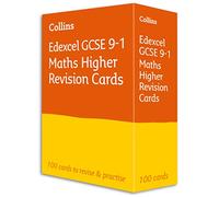 Tarjetas de repaso Edexcel GCSE 9-1 Matemáticas Higher – Ideales para 2026 y 2027 – Collins