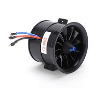 EDF 70 mm 12 hojas Conducto Controlador de velocidad de alta eficiencia Conjunto Negro 6S 2100KV (CW)
