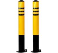 EdfYHSL Bolardo de Aparcamiento 2 uds postes de seguridad for entradas, bolardo fijo de Metal for aparcamiento, poste de poste, barrera de estacionamiento, poste de seguridad, bolardo Pilona de seguri