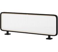 EdfYHSL Divisores de Acero Inoxidable for áreas de Comedor, mamparas de privacidad for Espacios de Trabajo, oficinas y restaurantes Mamparas de Cristal para restaurantes(Nero,50x90cm/19.68x35.43in)