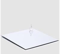 EDG Enzo De Gasperi Base Espejo Cuadrado 40 x 40 Cm Plata Vidrio