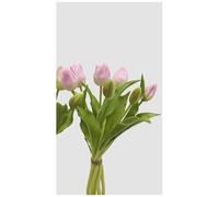 EDG Enzo de Gasperi Bouquet Tulipanes x7 Real-Touch artificiales H30 cm 2 variantes (1 unidad) COLOR: ROSA OSCURO
