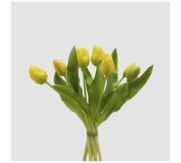 EDG Enzo de Gasperi Bouquet Tulipani x7 gialli Real-Touch artificiali H30 cm