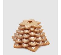 EDG Enzo De Gasperi Enzo De Gasperi - Portavelas de galleta y mazapán de Navidad, 12 cm de alto x 23 cm de diámetro