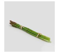 EDG Enzo de Gasperi Manojo de 6 espárragos trigueros verdes artificiales, frutas y verduras hiperrealistas para decorar h26 cm