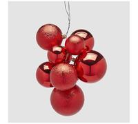 EDG Enzo De Gasperi Racimo 5 Bolas de plástico 3 variantes (1 unidad) Color: Rojo