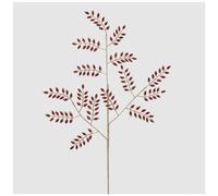 EDG - Enzo De Gasperi Rama navideña Felce Jewel oro/rojo con gemas Alt. 80 cm