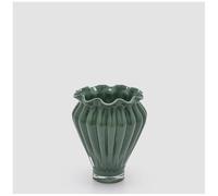 Edg Enzo de Gasperi Vaso Fleur portafiori in vetro verde D17xH20 cm