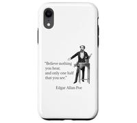Edgar Allan PoE Believe Nothing You Hear Cita Brillante Carcasa para iPhone XR